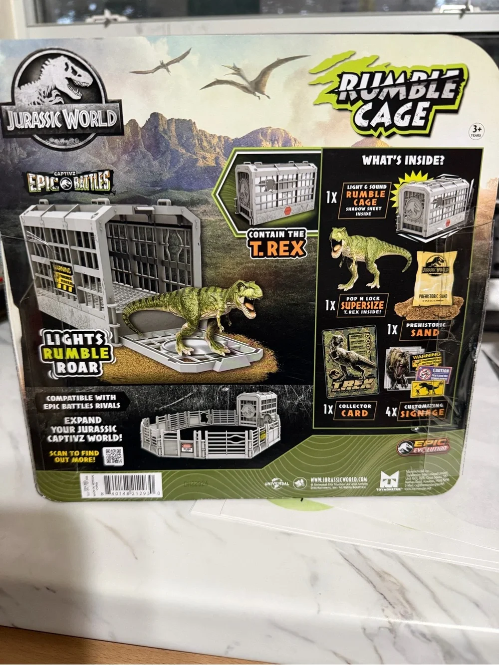 Jurassic World Rumble Cage T. Rex Containment Playset - Gray
